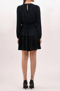 West Of Women's Starlight Mini Dress in black - women's dress - detail view