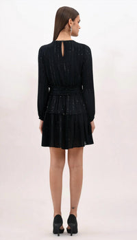 West Of Women's Starlight Mini Dress in black - women's dress - alternate view