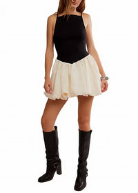 Free People Tinsel Kiss Mini Dress in black tie combo 1 - women's dress - view 5