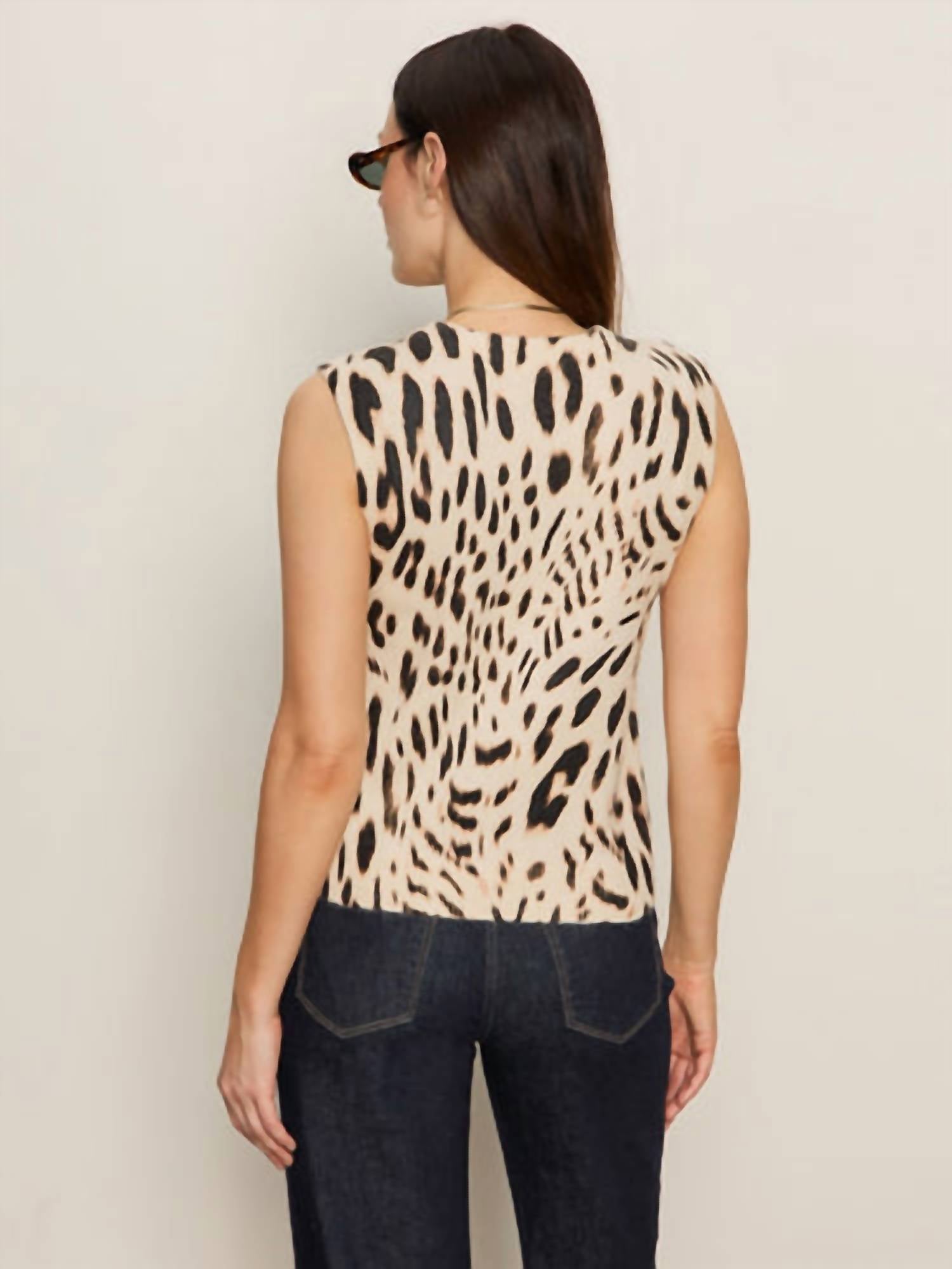 Sanctuary - Fuzzy Leopard Shell Top
