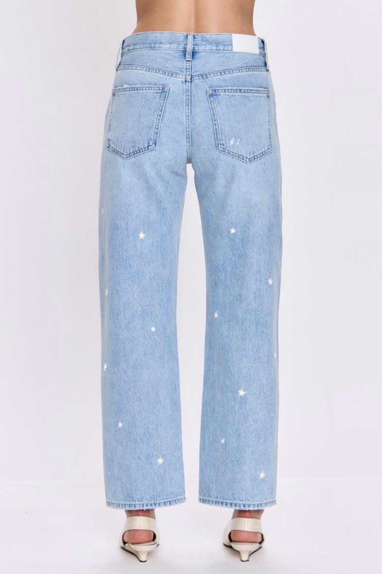 Pistola - Women's Lexi Mid Rise Bowed Straight Jean