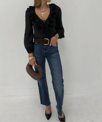 Wisteria Lane - Ruffle Muse Blouse