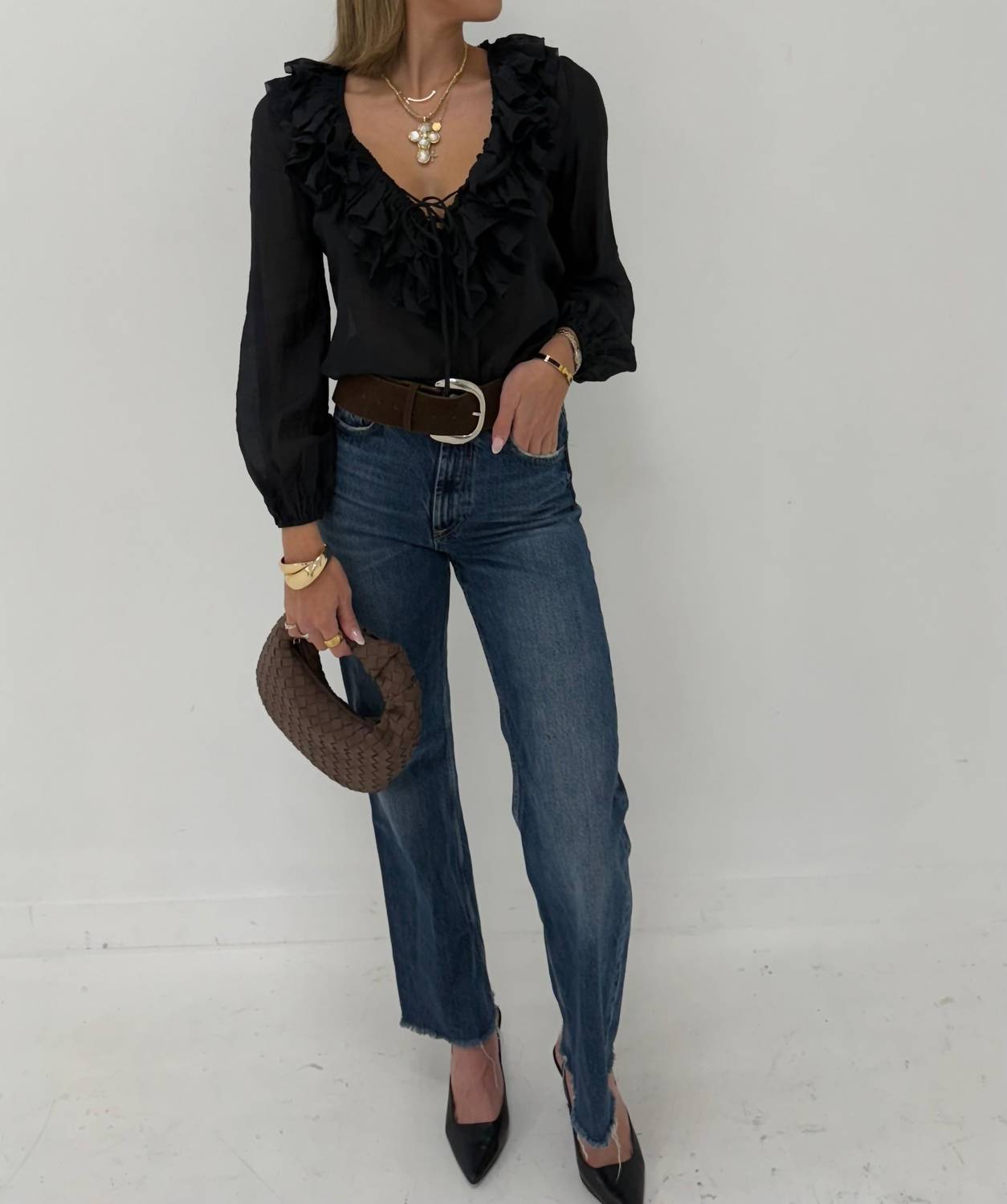 Wisteria Lane - Ruffle Muse Blouse