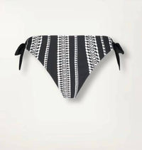 LEMLEM Side Tie Bottom in black and white - women's swimwear - view 4