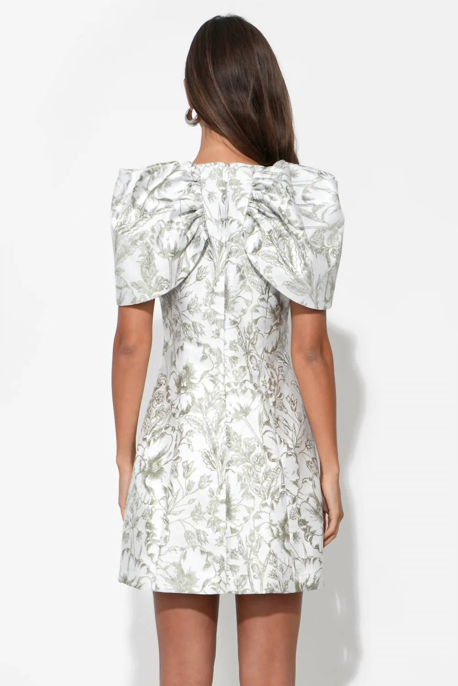 Adelyn Rae - Vivian Cape Jacquard Mini Dress