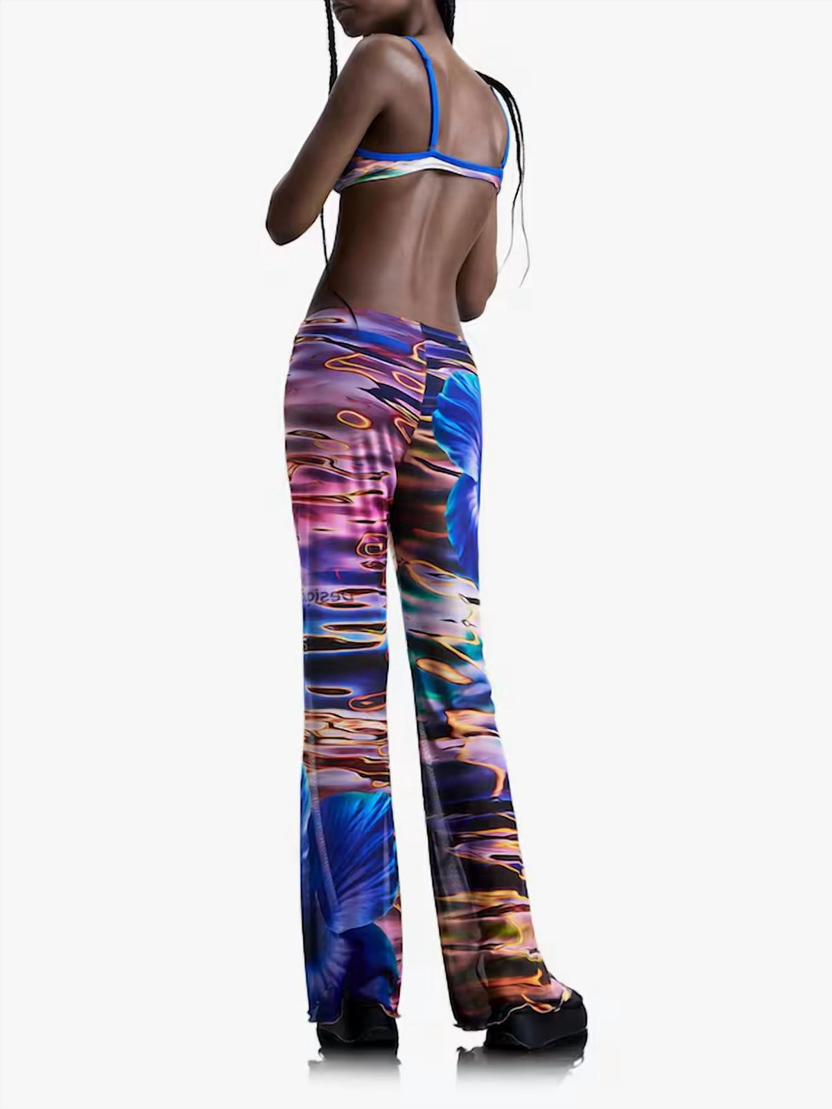 Desigual - Fluid Water Print Trousers