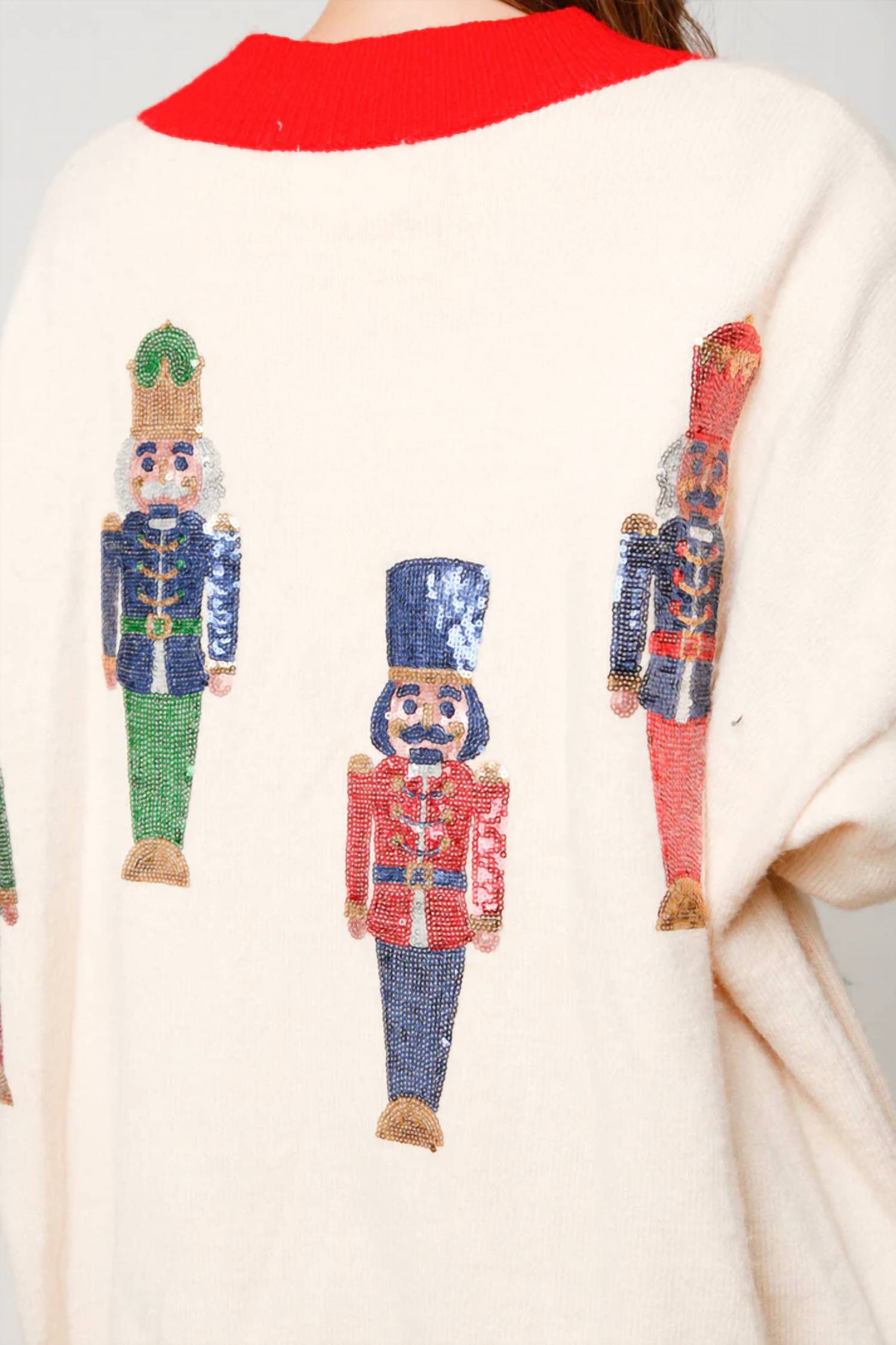 Fantastic Fawn - Sequin Nutcracker Cardigan