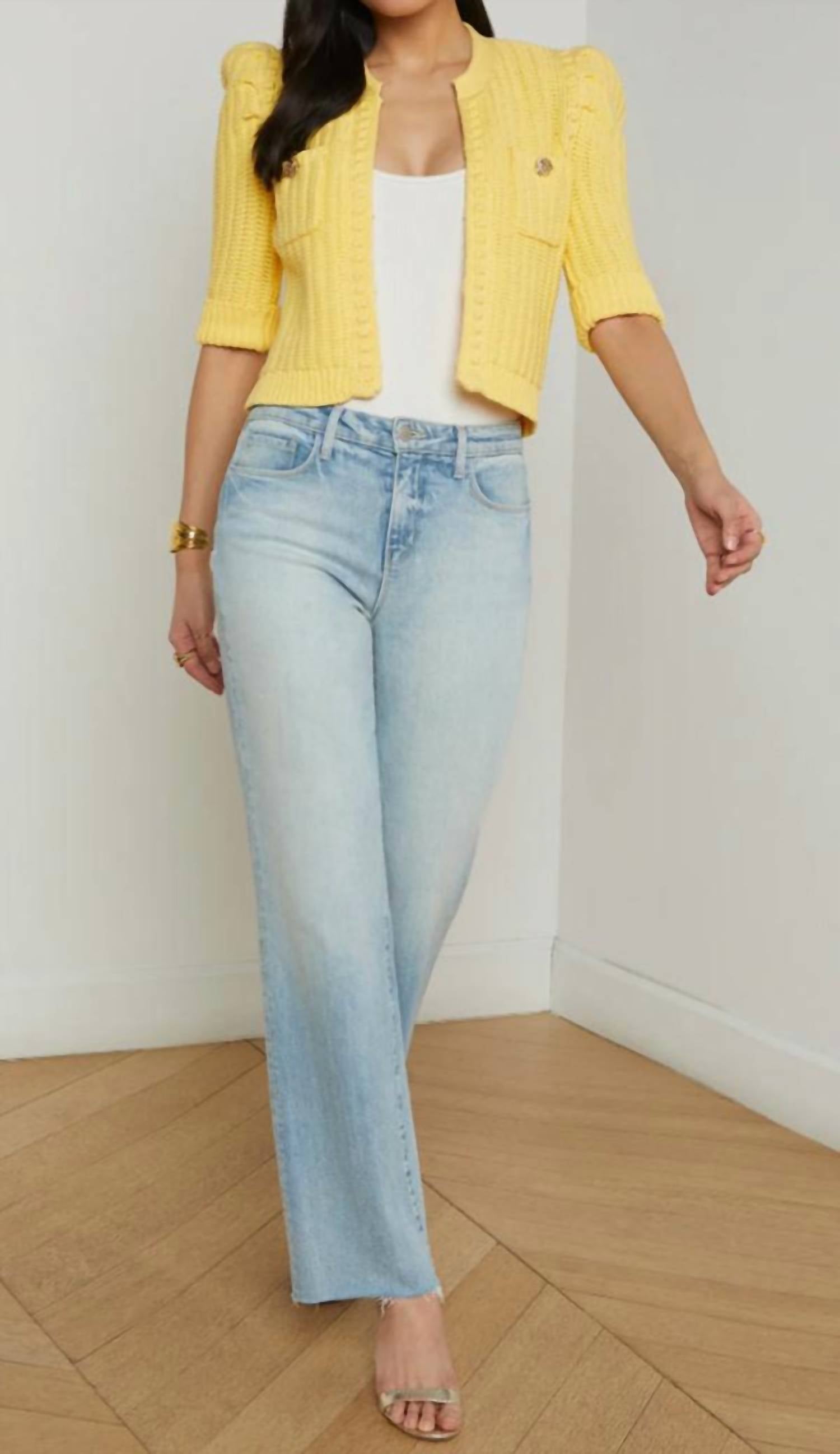 L'Agence - Delilah Crop Cardigan