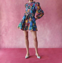 Celia B - Gozo Puff Sleeve Mini Dress