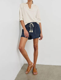 Rails Astra Mid-rise Short in navy - women's shorts - view 4