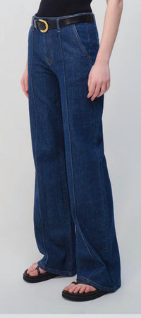 SIMKHAI Ansel Trousers in imperial - women's pants - detail view