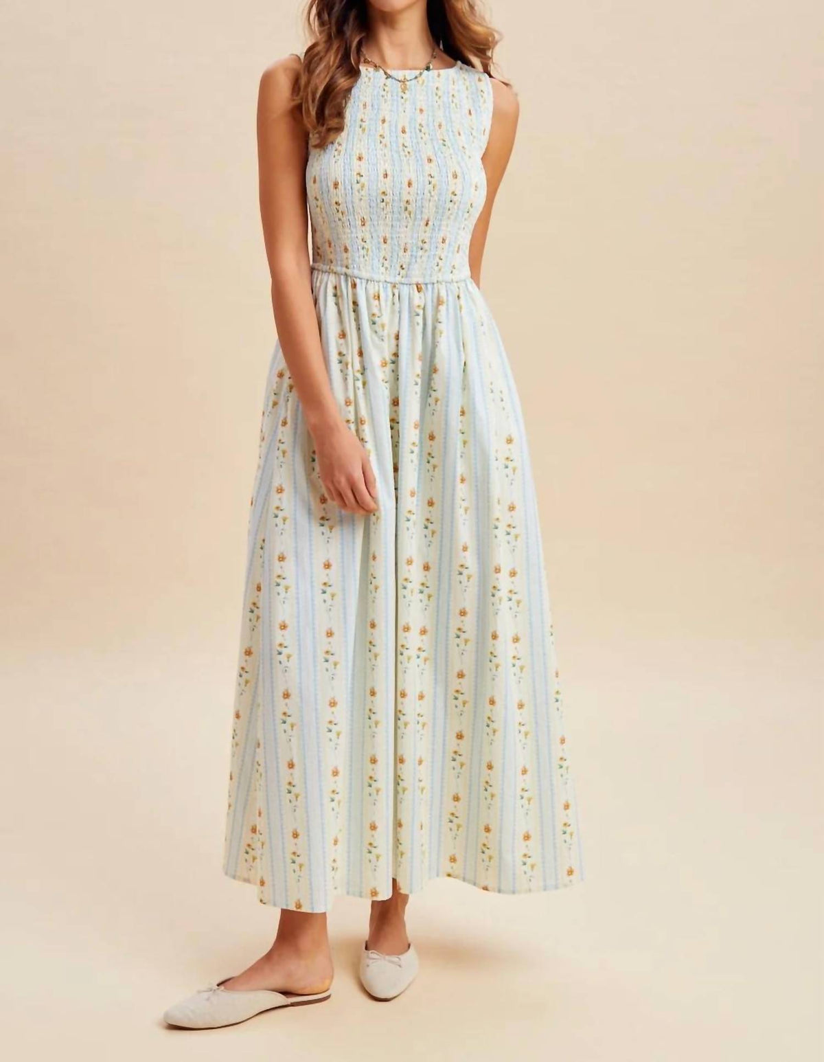 Anniewear - Sweet Meadow Sleeveless Dress