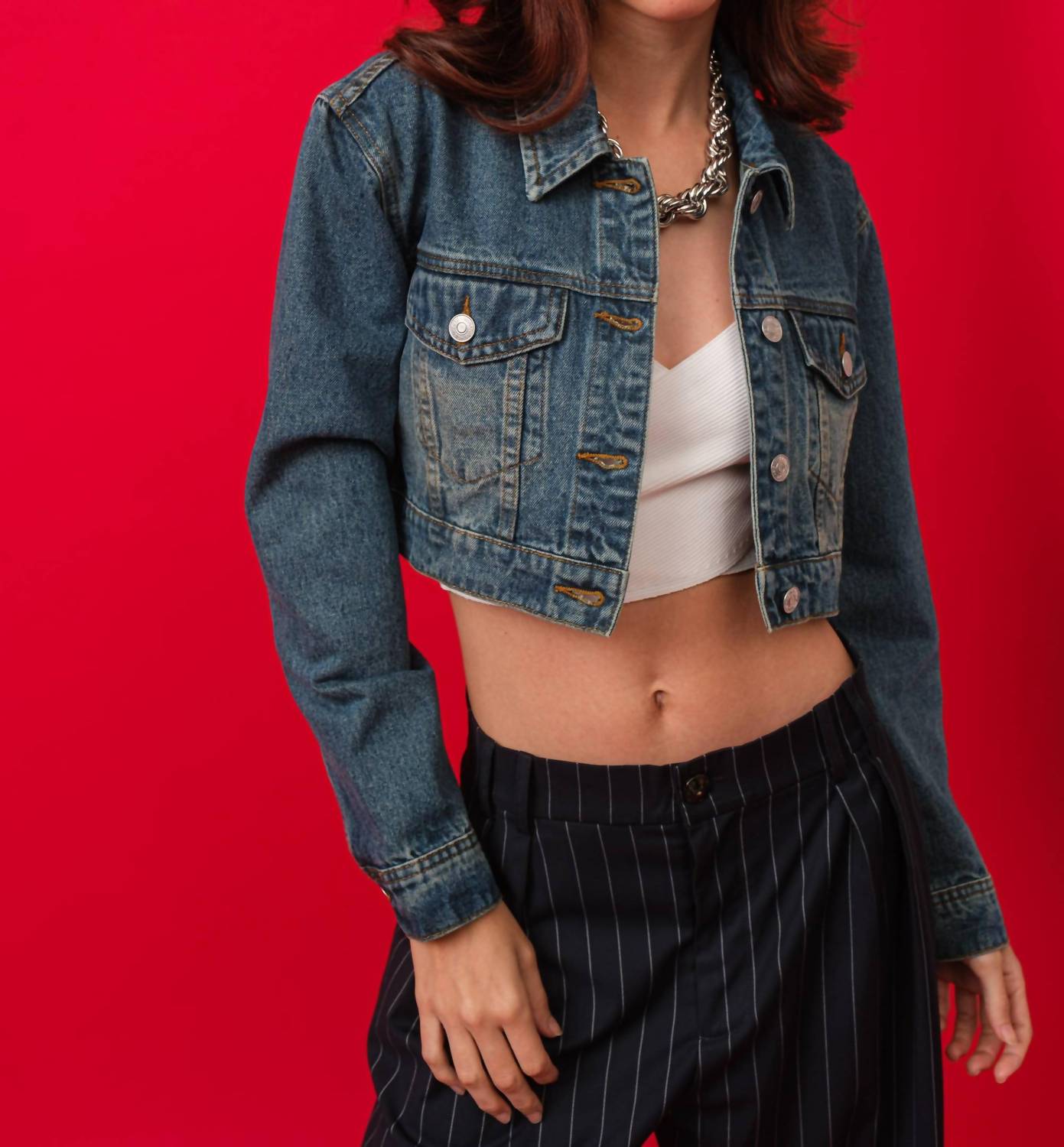 Signature8 - Long Sleeve Crop Top Jacket