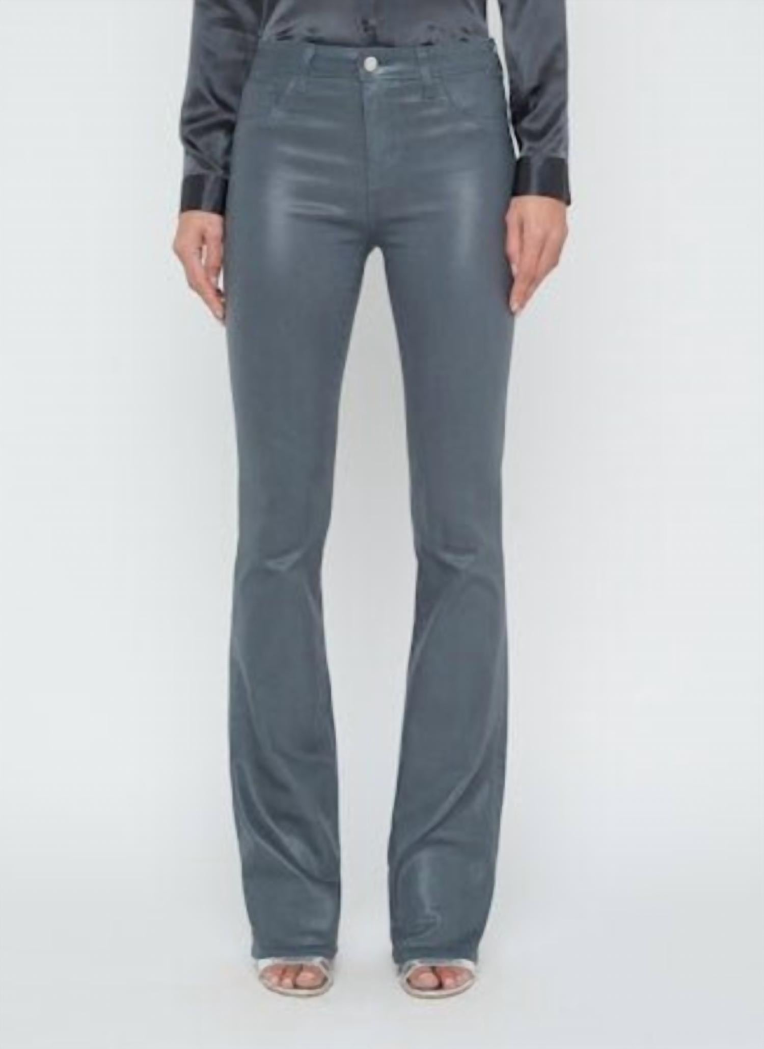 L'Agence - Selma Sleek Coated Baby Boot Jeans