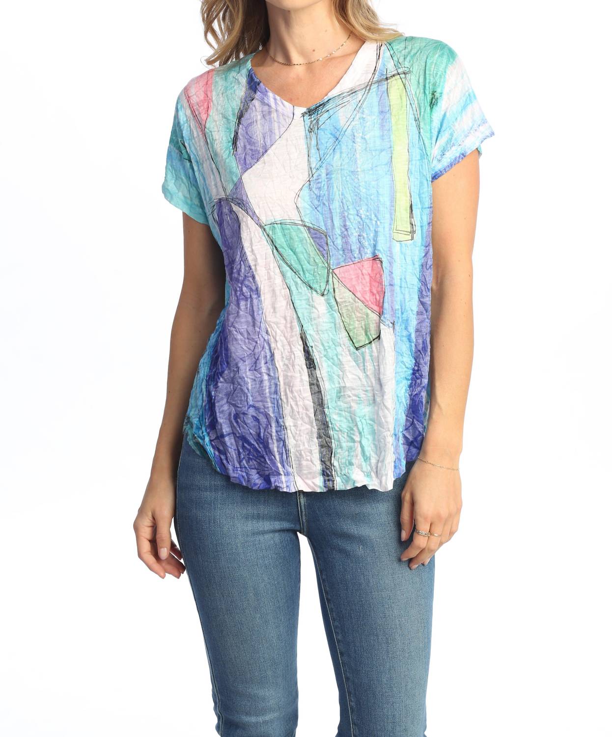 Jess & Jane - Freshia Crushed Dolman Sleeve Top