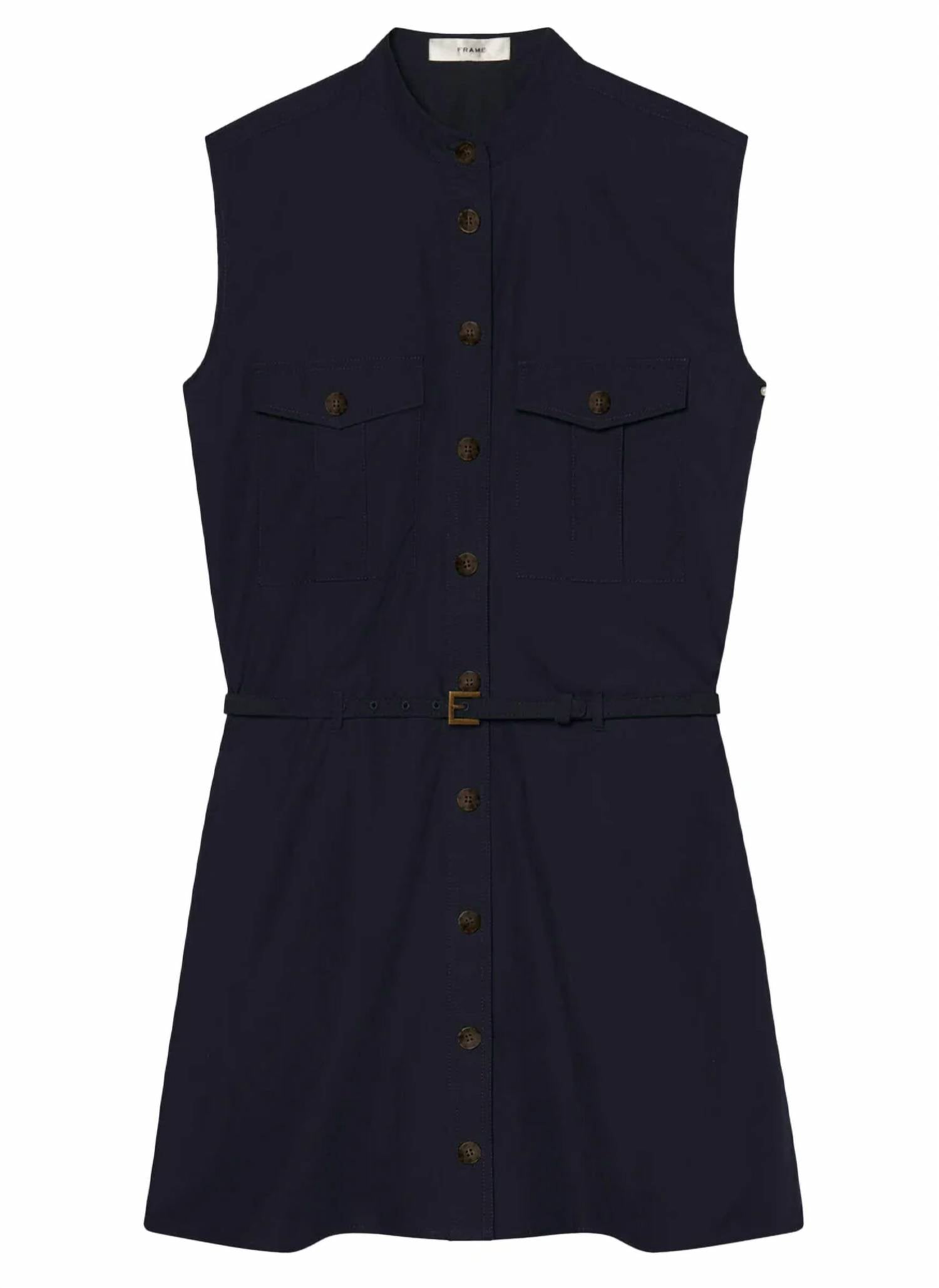 Frame - Safari Sleeveless Mini Dress