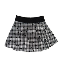 Flowers By Zoe - Girls Barrett Plaid Heart Flannel Skirt