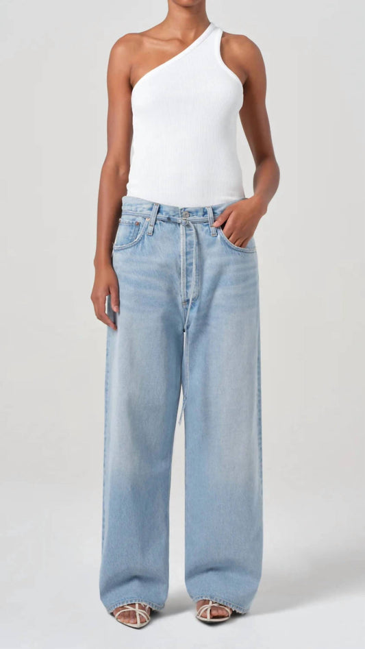 Agolde - Emmi High Rise Wide Leg Belted Jean