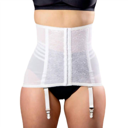 Rago - Women's Waist Trainer Cincher Girdle With Garters