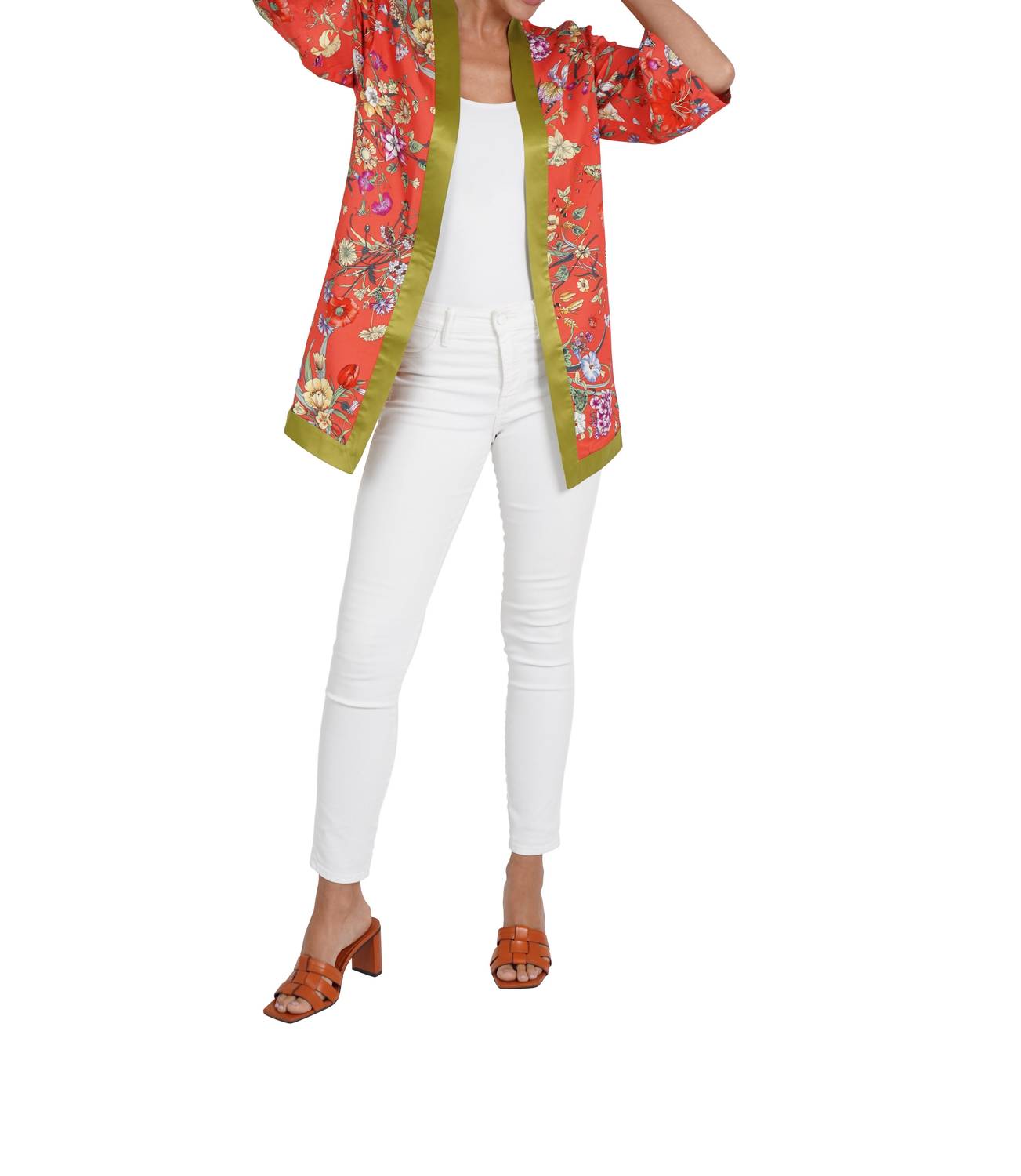 Love Token - Thomas Floral Open Front Kimono