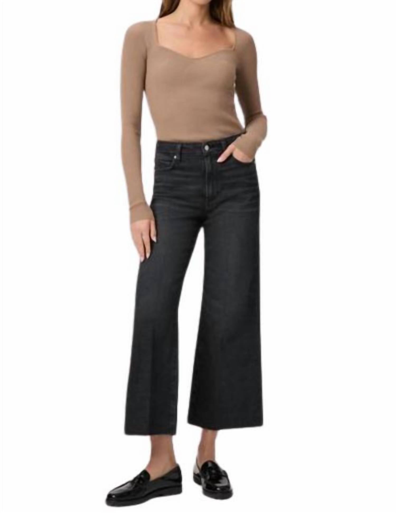 Paige - Parvati Sweetheart Neck Rib Sweater