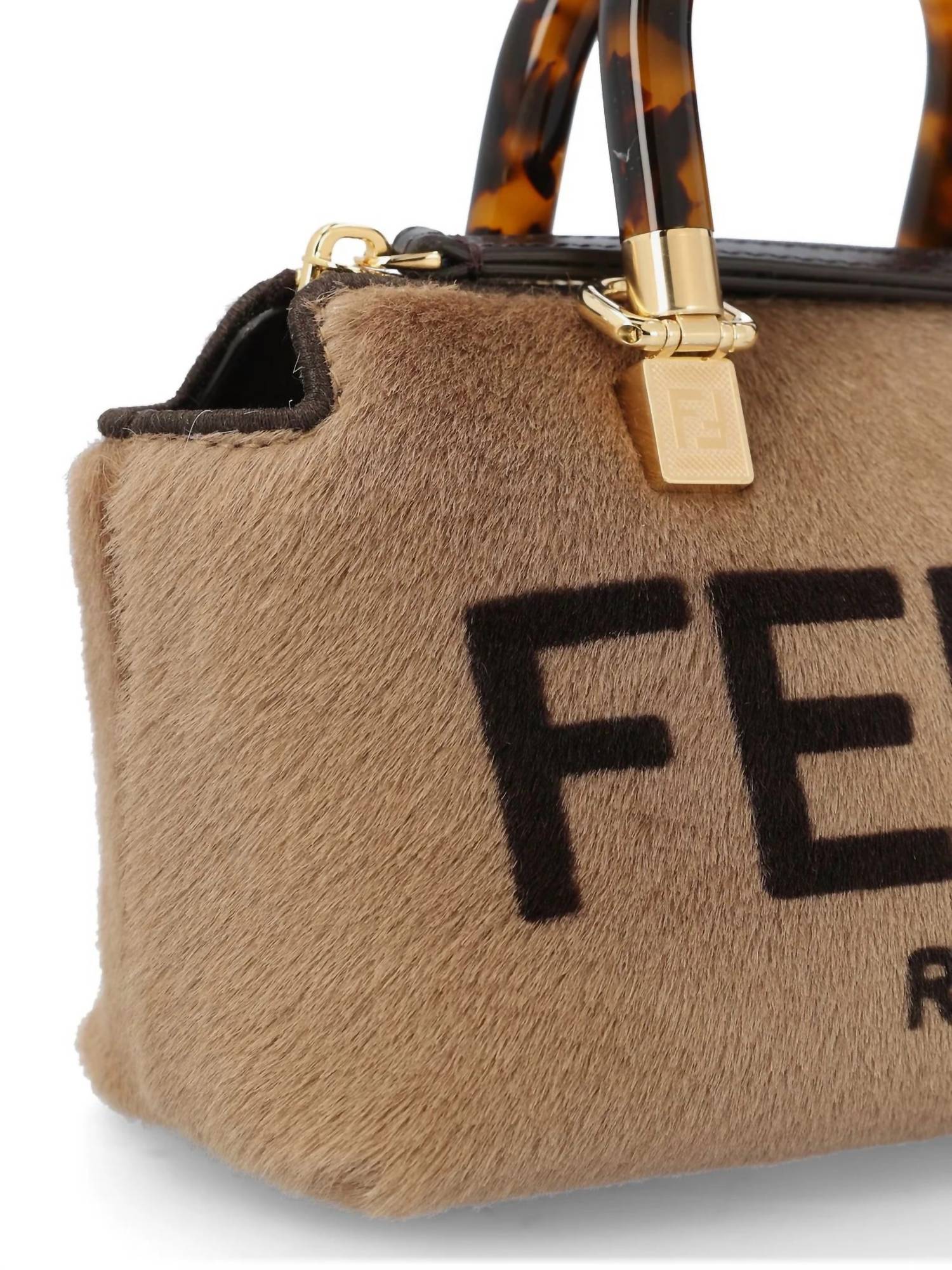 Fendi - Women's Roma By The Way Lamb Fur Mini Crossbody Bag
