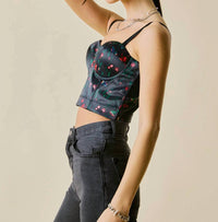 J.Nna - Melanie Floral Print Corset Top