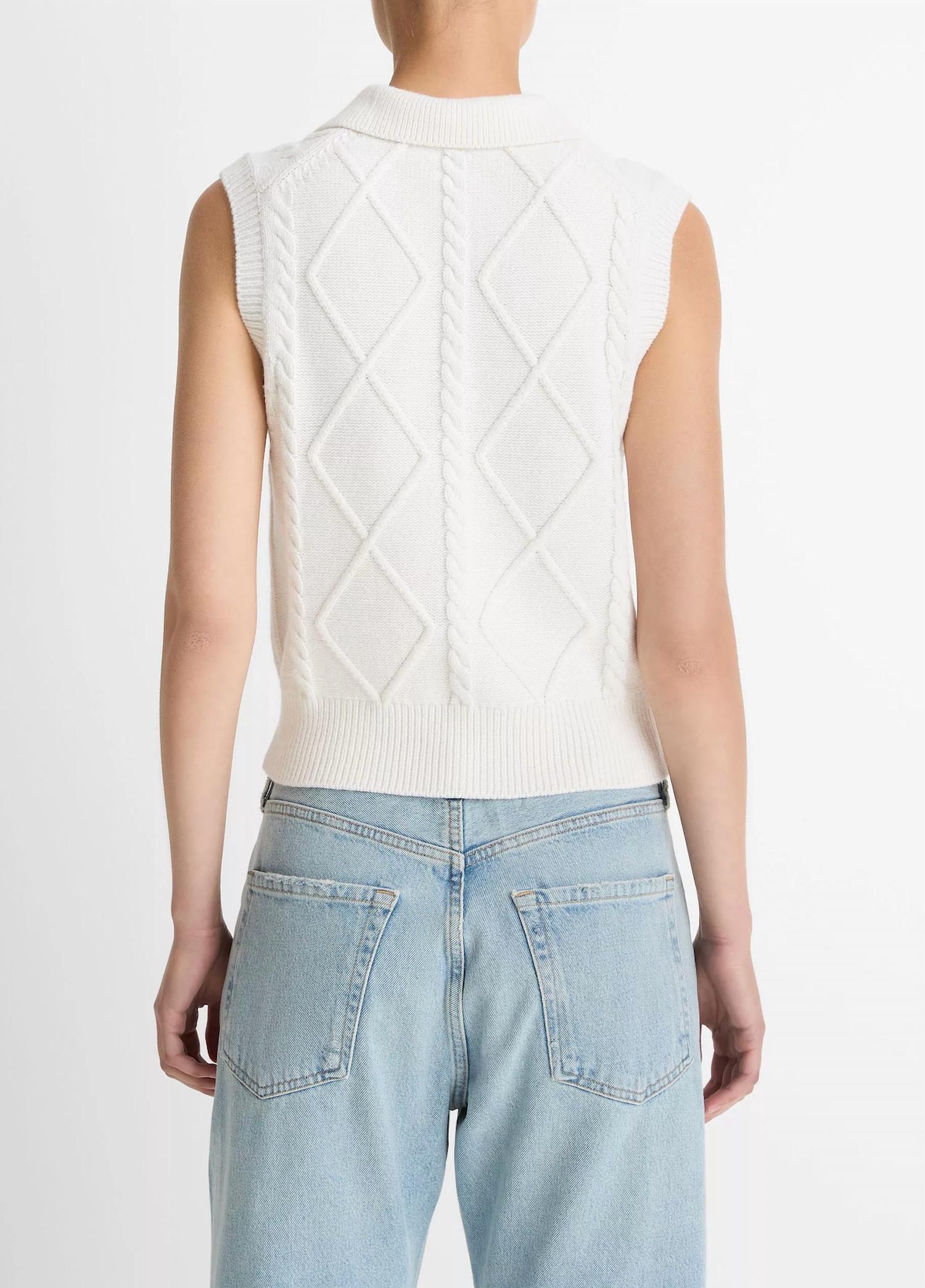 Vince - Cable-knit Sweater Vest