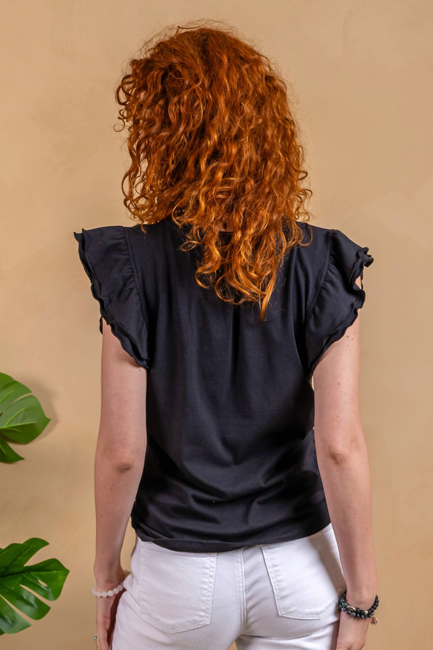 Paparazzi - Linen Jersey Ruffle Tank