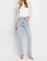 Lovervet - 90's Vintage Super High Rise Straight Jeans