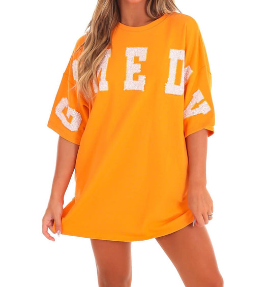 Peach Love - Gameday Go-To T-Shirt Dress