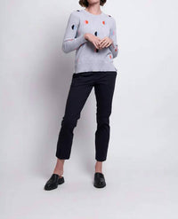 FOIL Full Monty Trapeze Trouser in true navy - women's pants