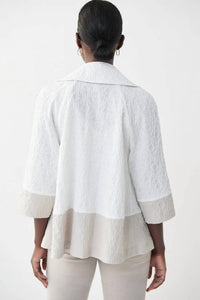 Joseph Ribkoff - Notched Collar Color-block Jacket