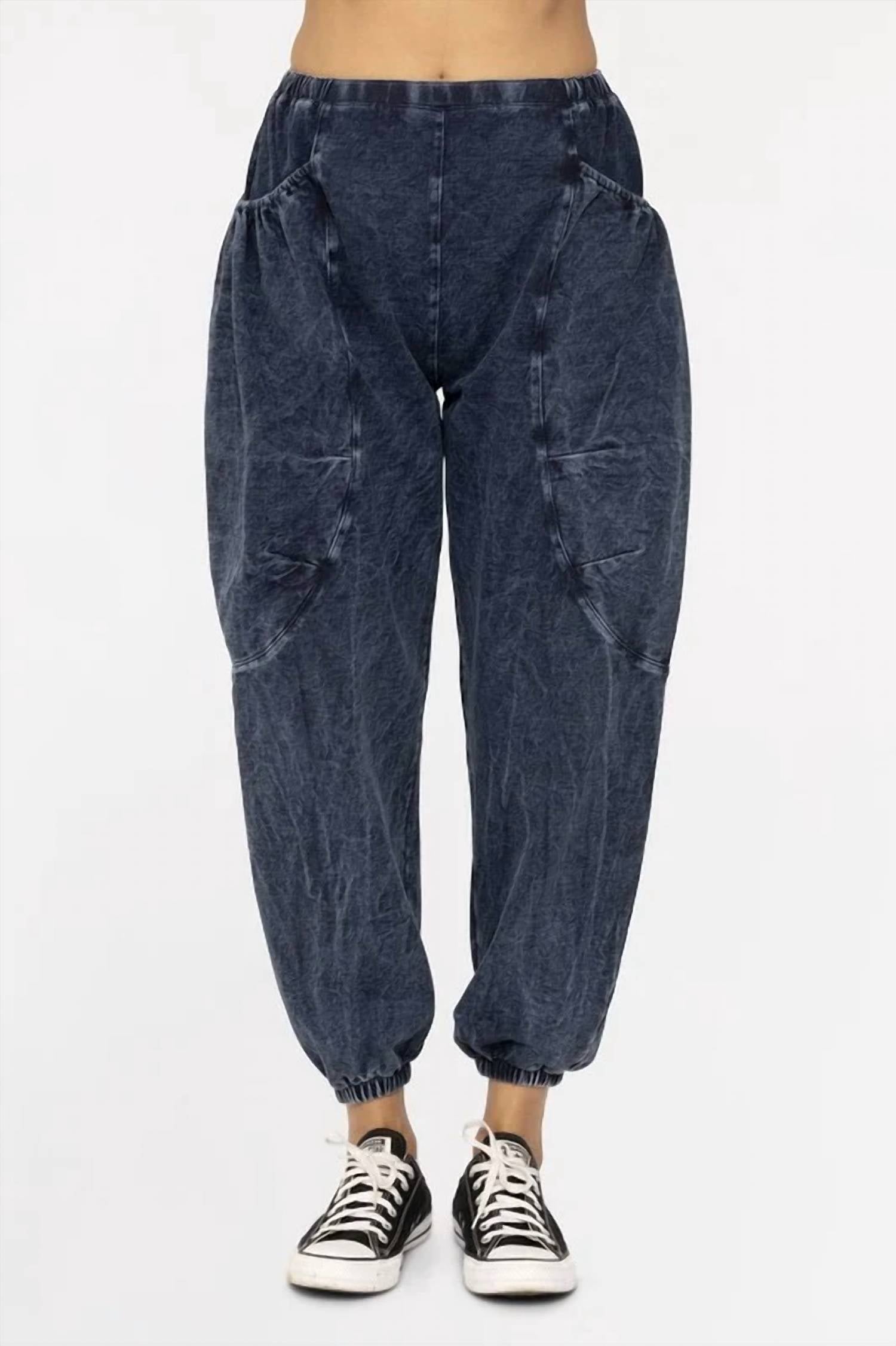 Surelymine - Harlow Mineral Wash Balloon Cargo Pants