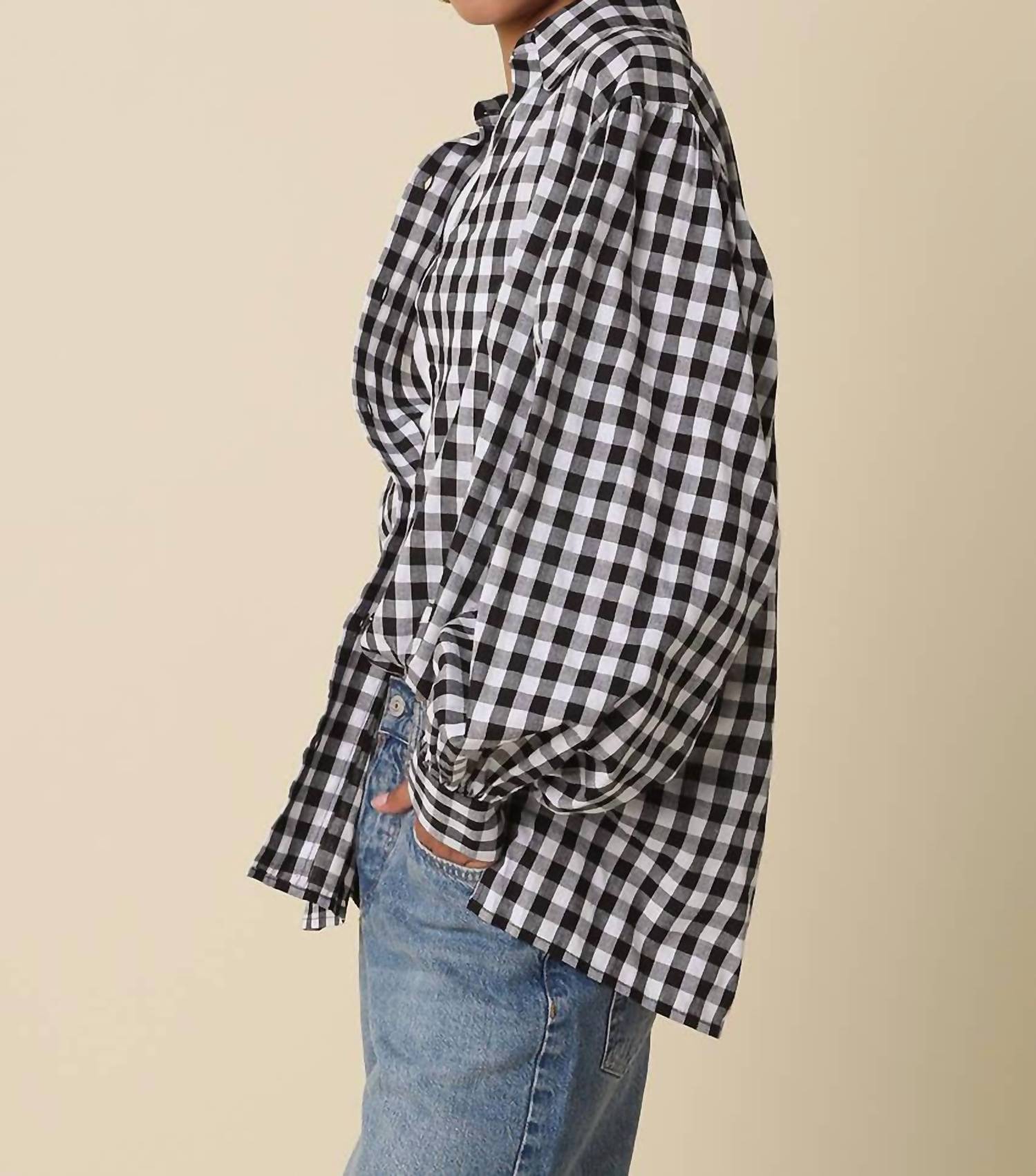 Olivaceous - Haley Gingham Button Down Shirt