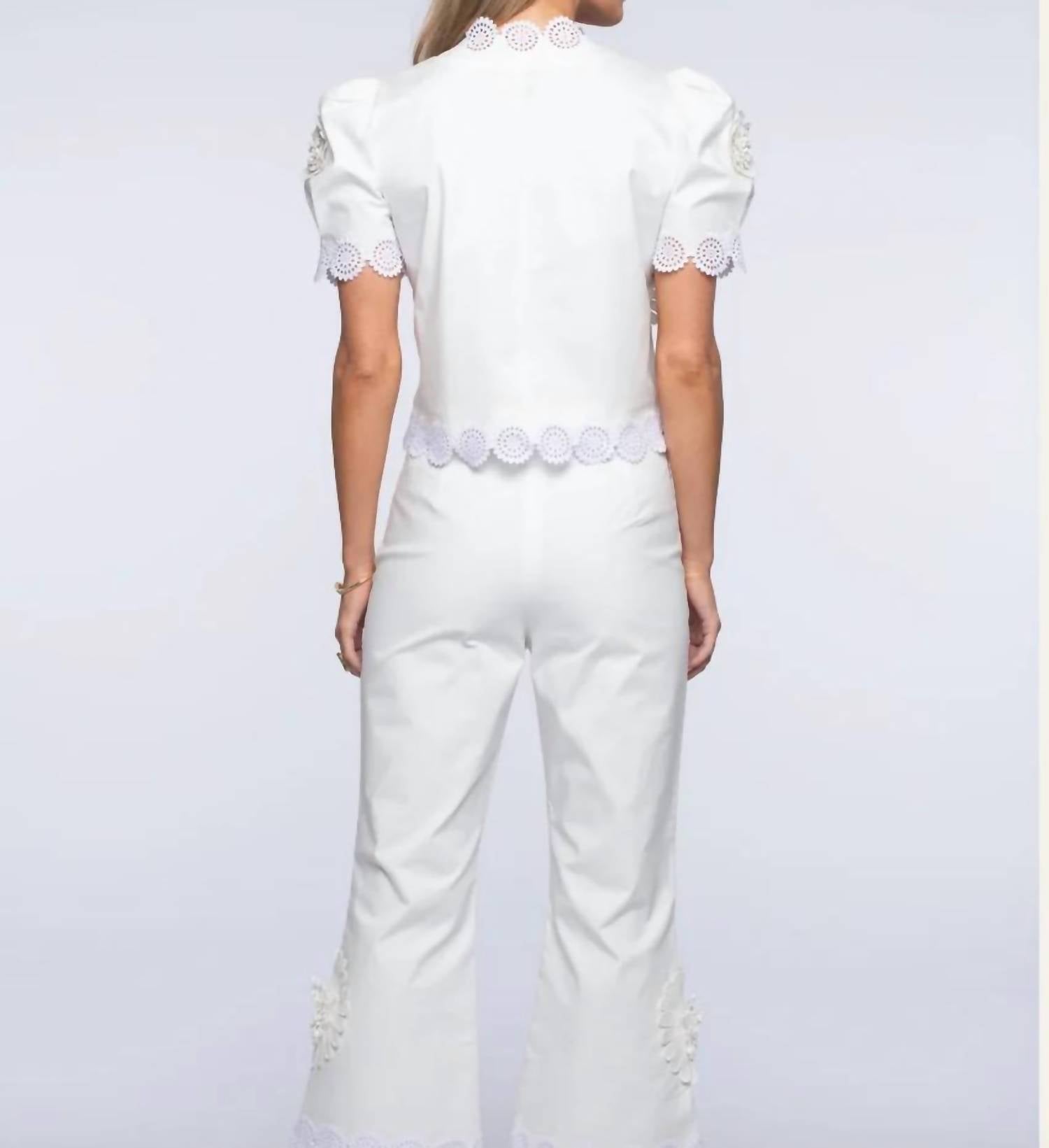 Elizabeth James The Label - Coco Puff Sleeve Top