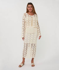Esqualo - Tape Yarn Cardigan