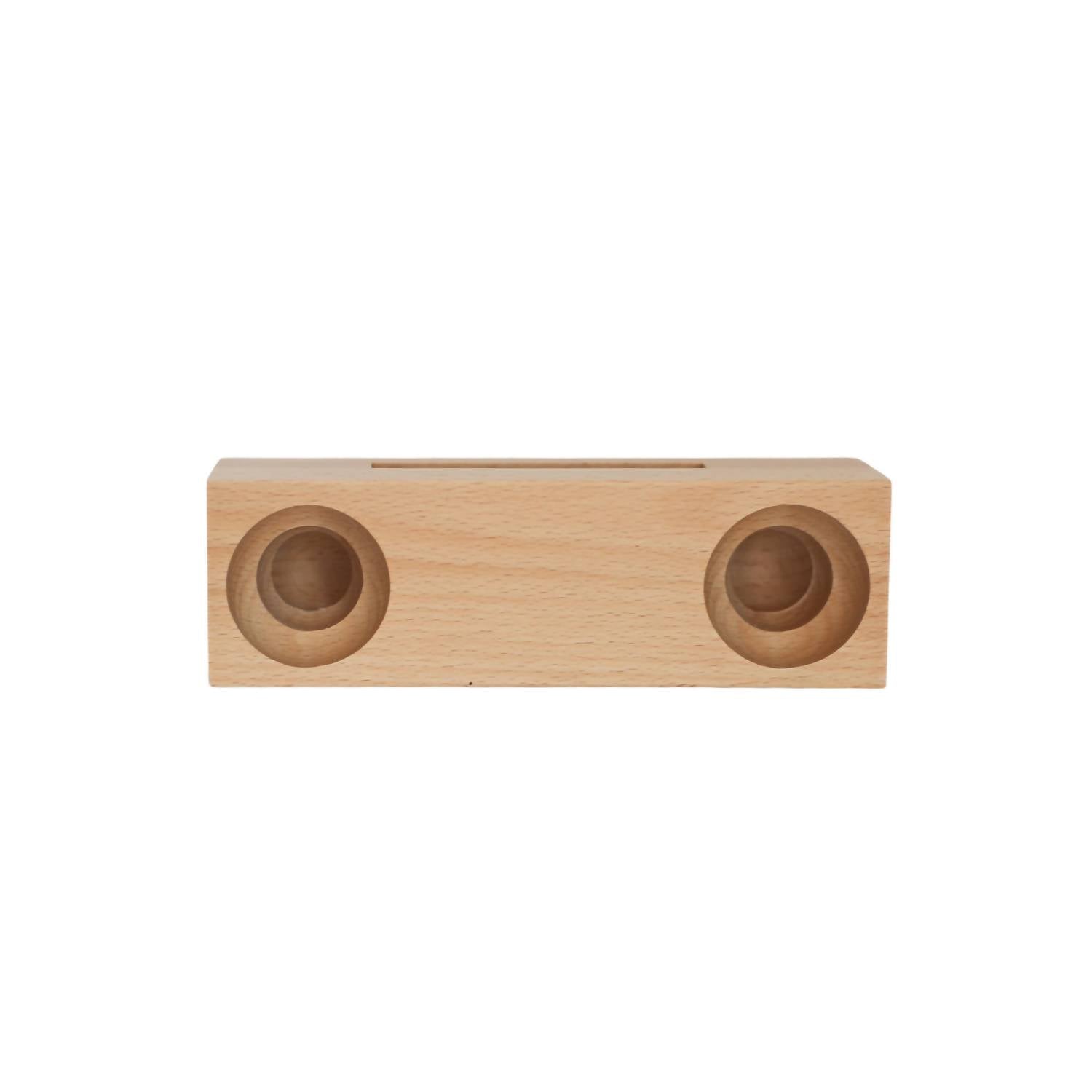 Creative Gifts International - Beechwood Amplifier/Phone Holder