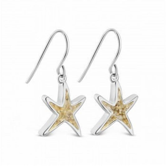 Dune Jewelry - Delicate Starfish Shaped Drop Earrings