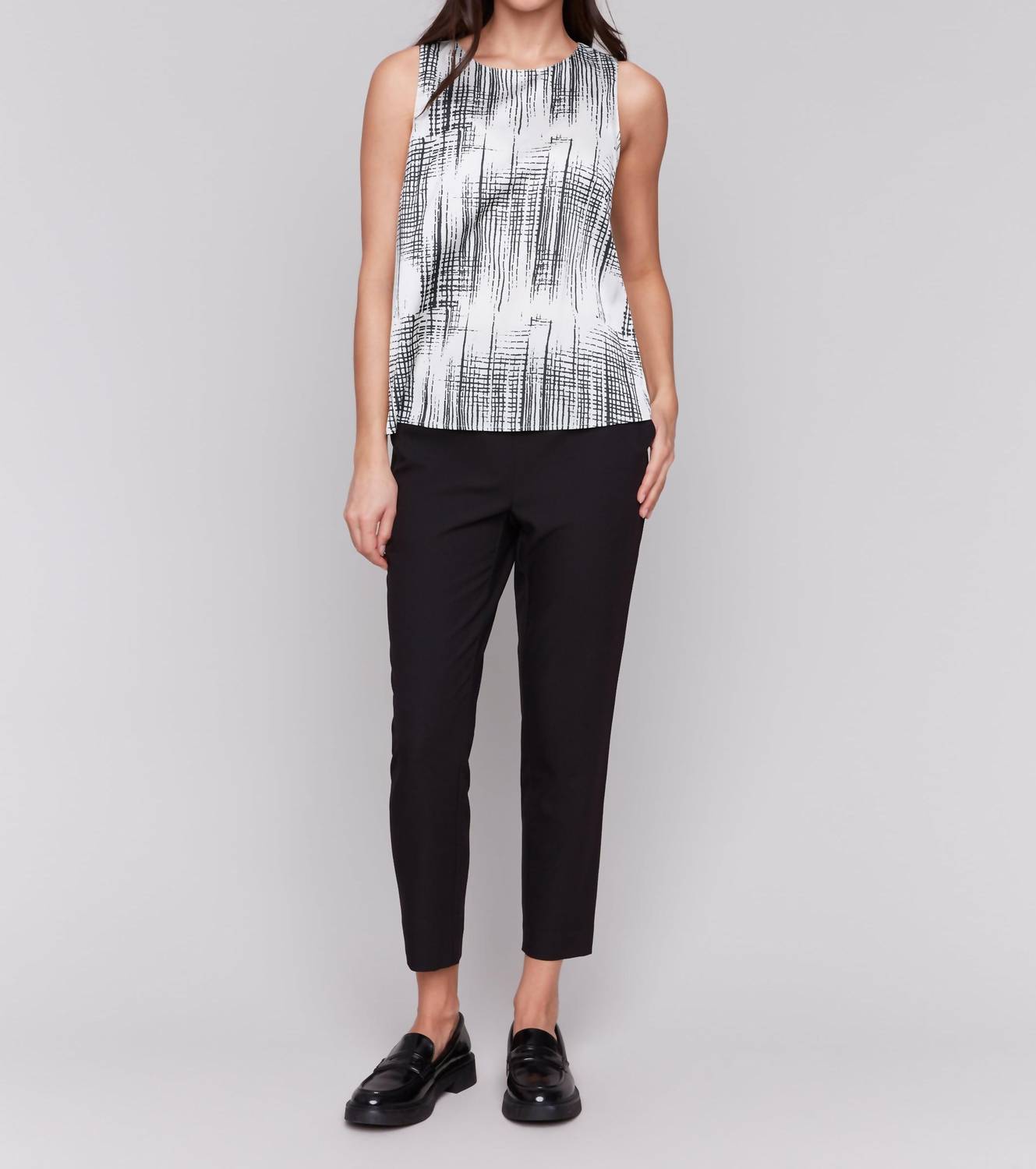 Charlie B - Satin Print Sleeveless Top