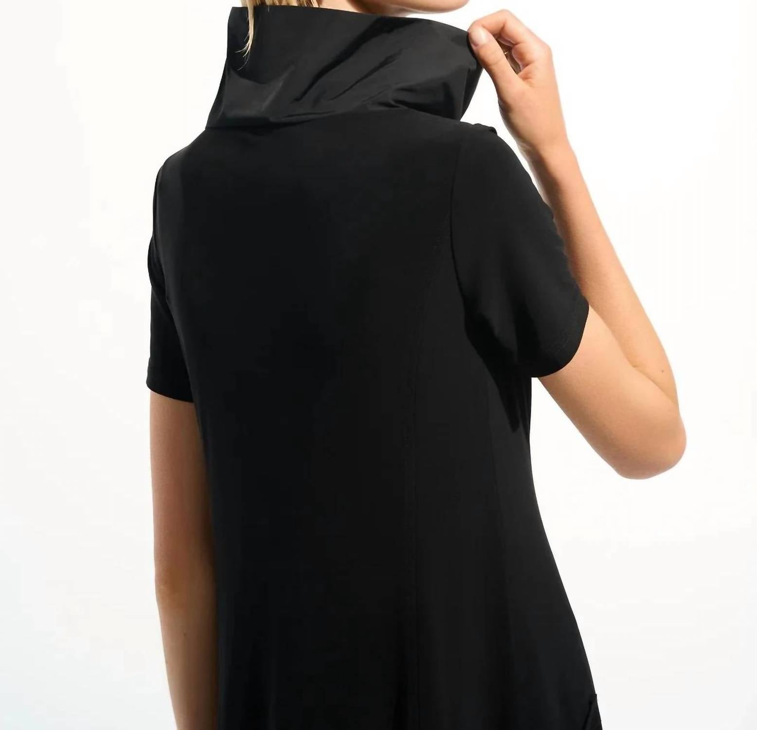 Joseph Ribkoff - Funnel Collar Midi Cocoon Dress