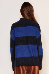 Sundry - Women's Bold Stripe Tunic Sweater