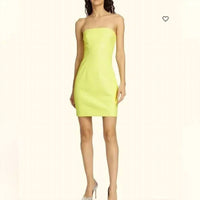 Susana Monaco - Faux Leather Strapless Mini Dress