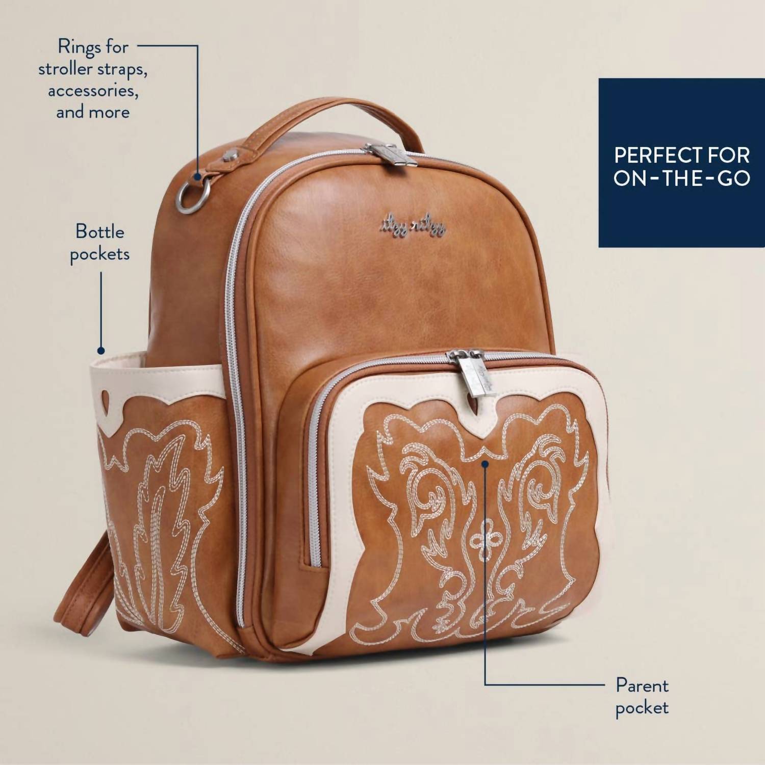 Itzy Ritzy - Nash Saddle Mini Plus Western Backpack Diaper Bag