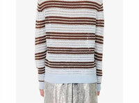 Zankov - Pointelle Stripe Polo Top