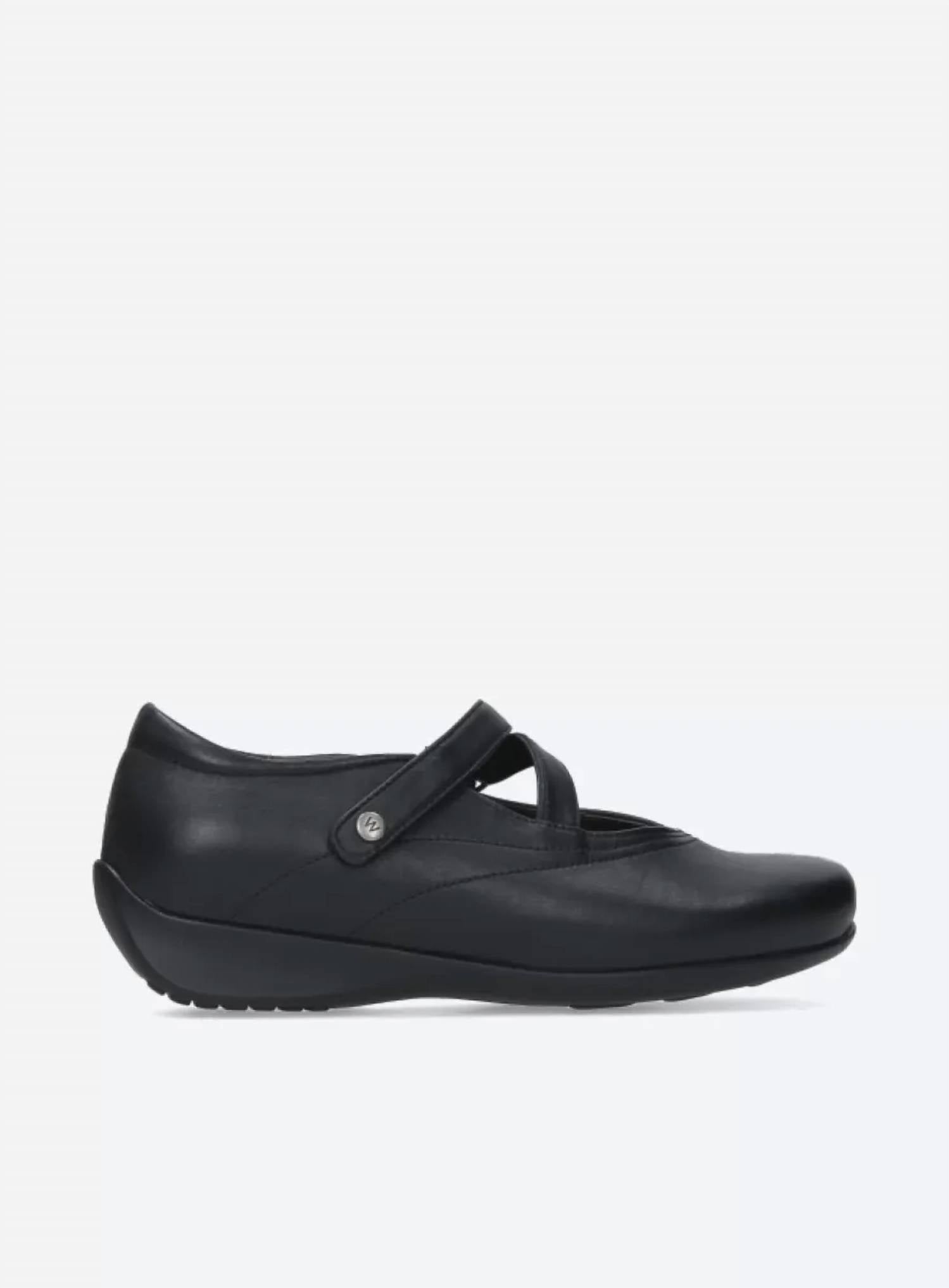 Wolky Women's 350 Passion Shoes in black leather leather - women's flats