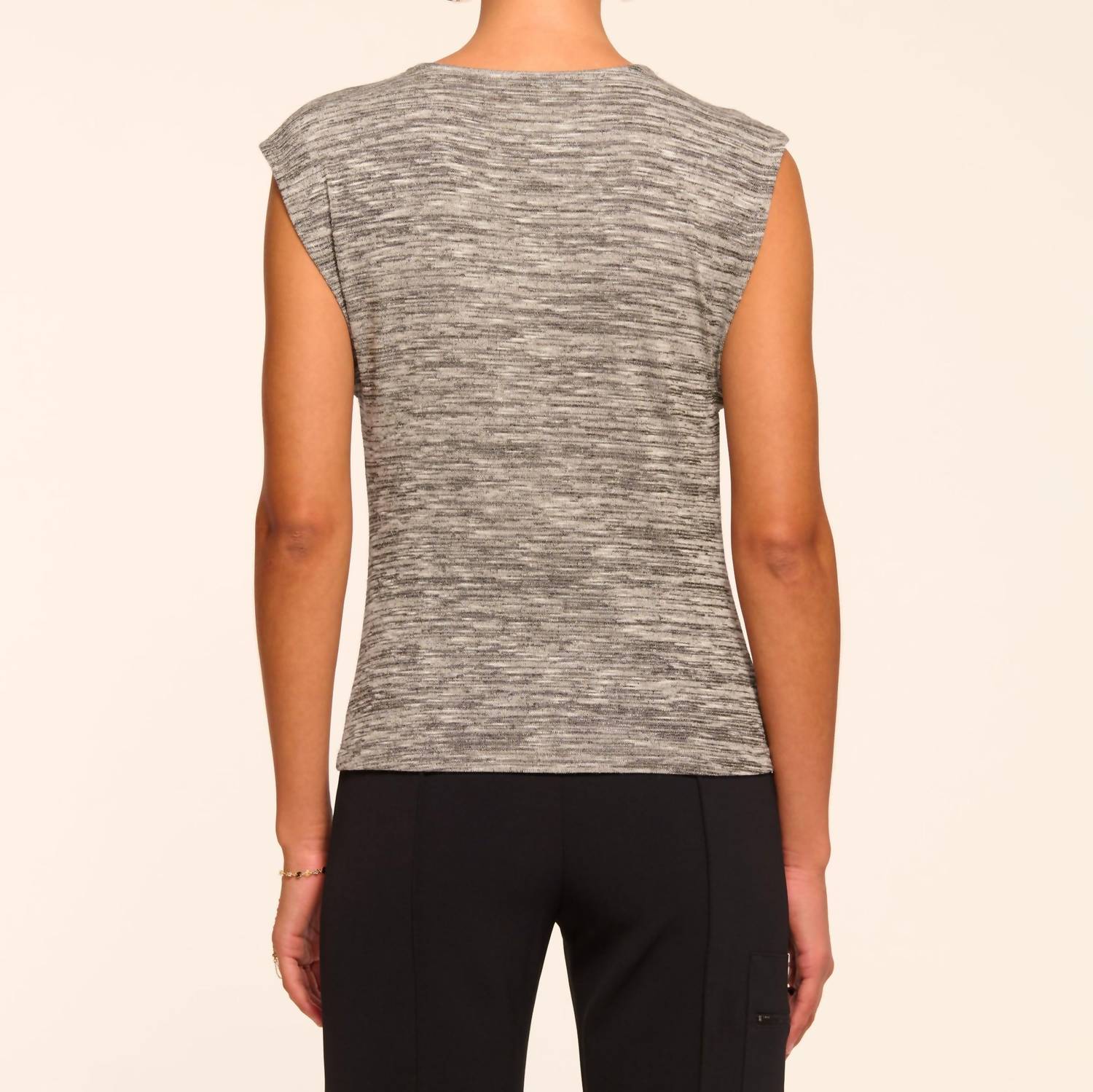 Ramy Brook - Azul Lurex Knit Cowl Neck Top