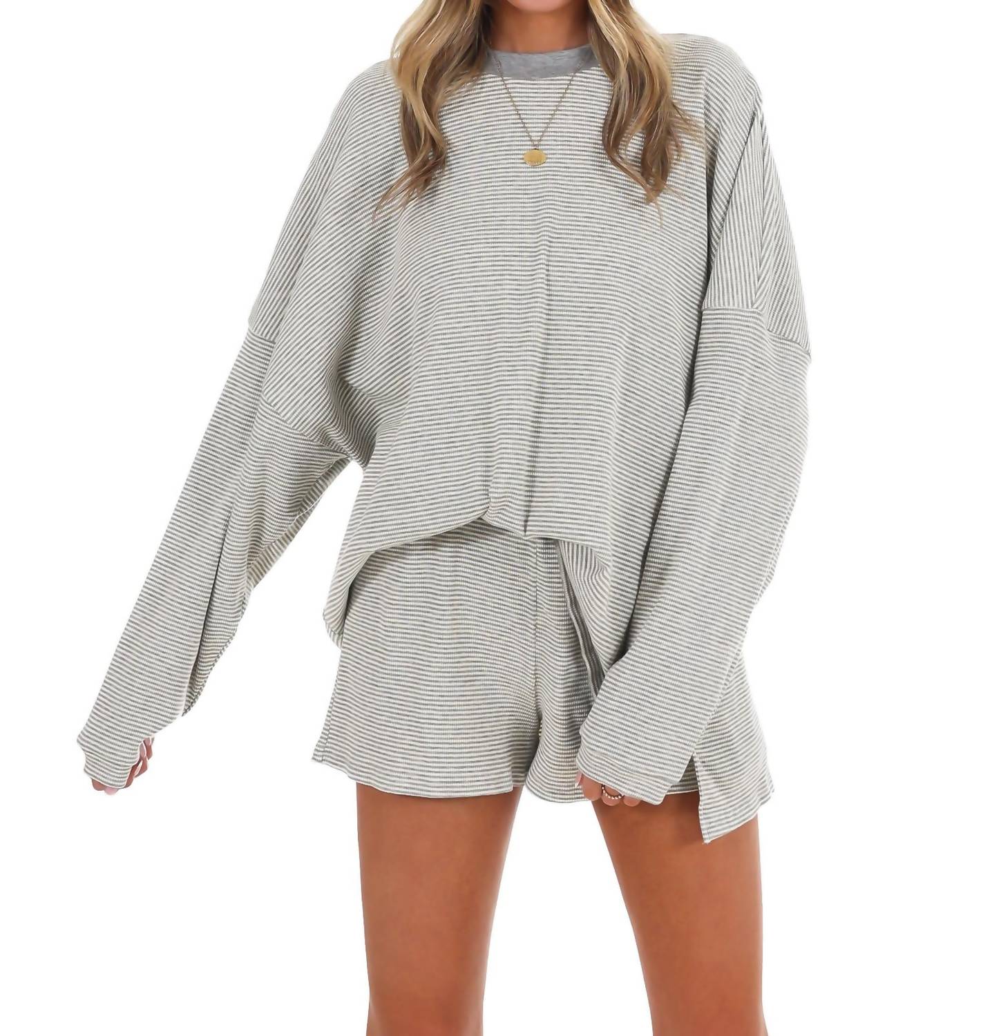 Things Between - Easy Afternoon Stripe Oversized Top