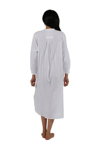 La Cera - Cotton Long Sleeve Gown