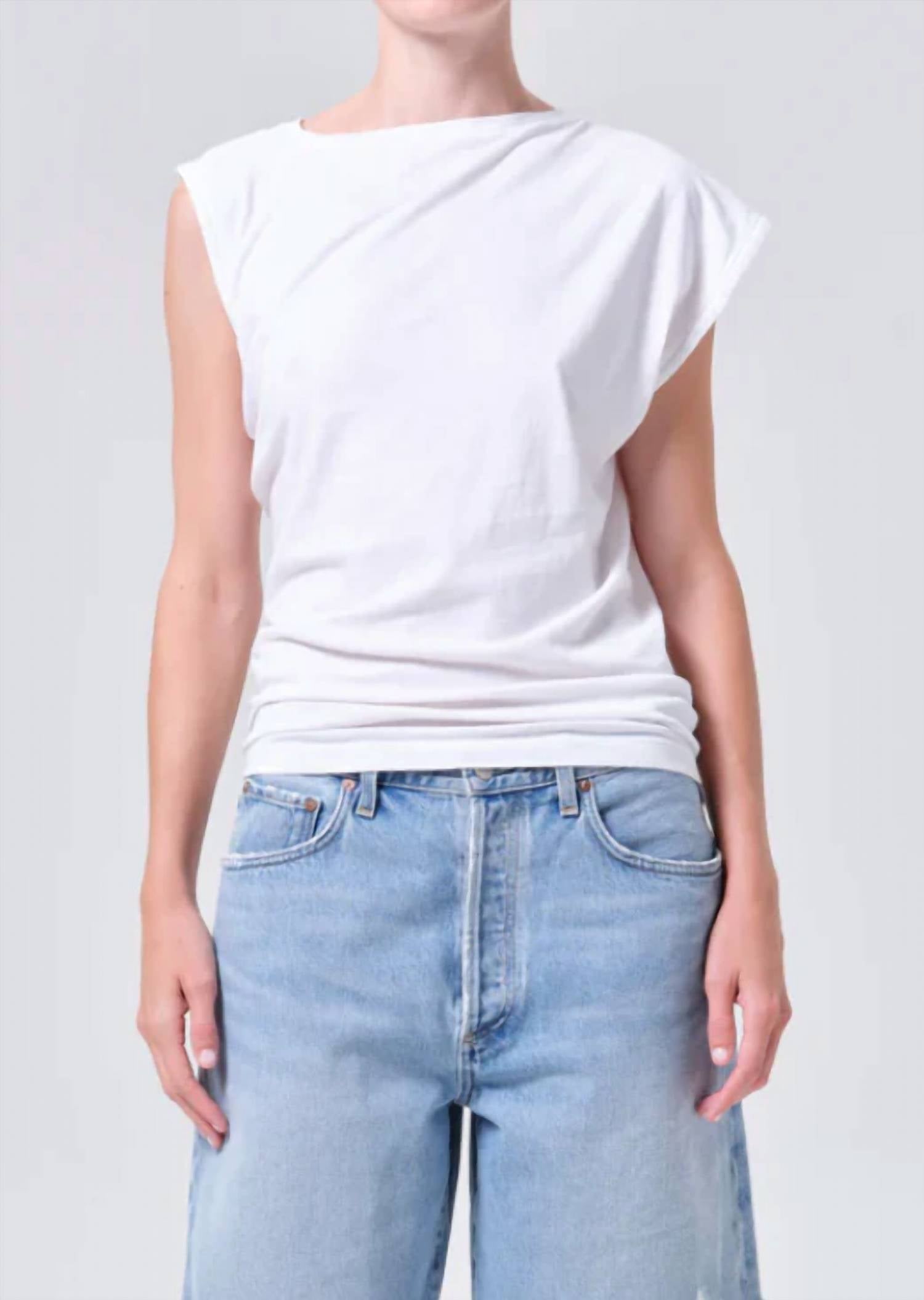 Agolde - Beth Cap Sleeve Tee